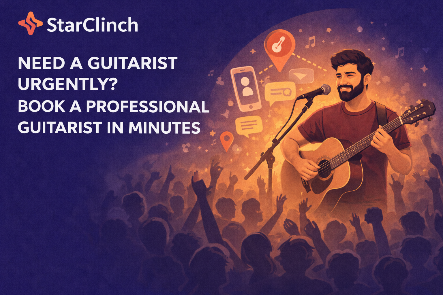 Need a Guitarist Urgently? Book a Professional Guitarist in Minutes