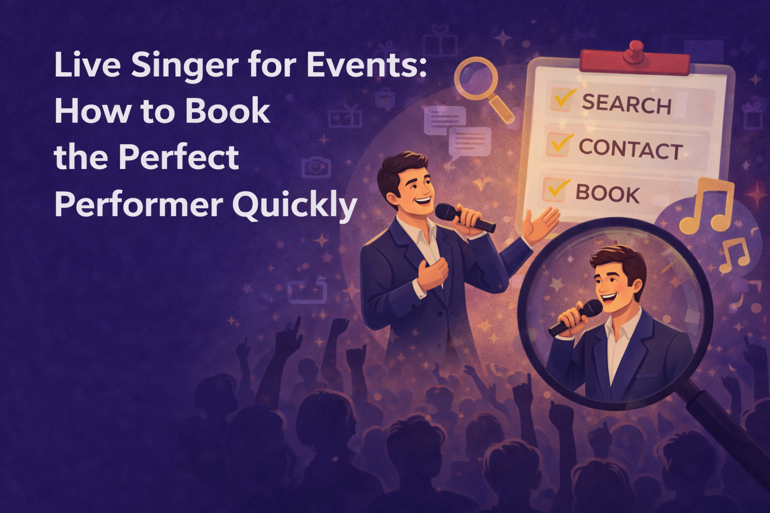 Live Singer for Events: How to Book the Perfect Performer Quickly