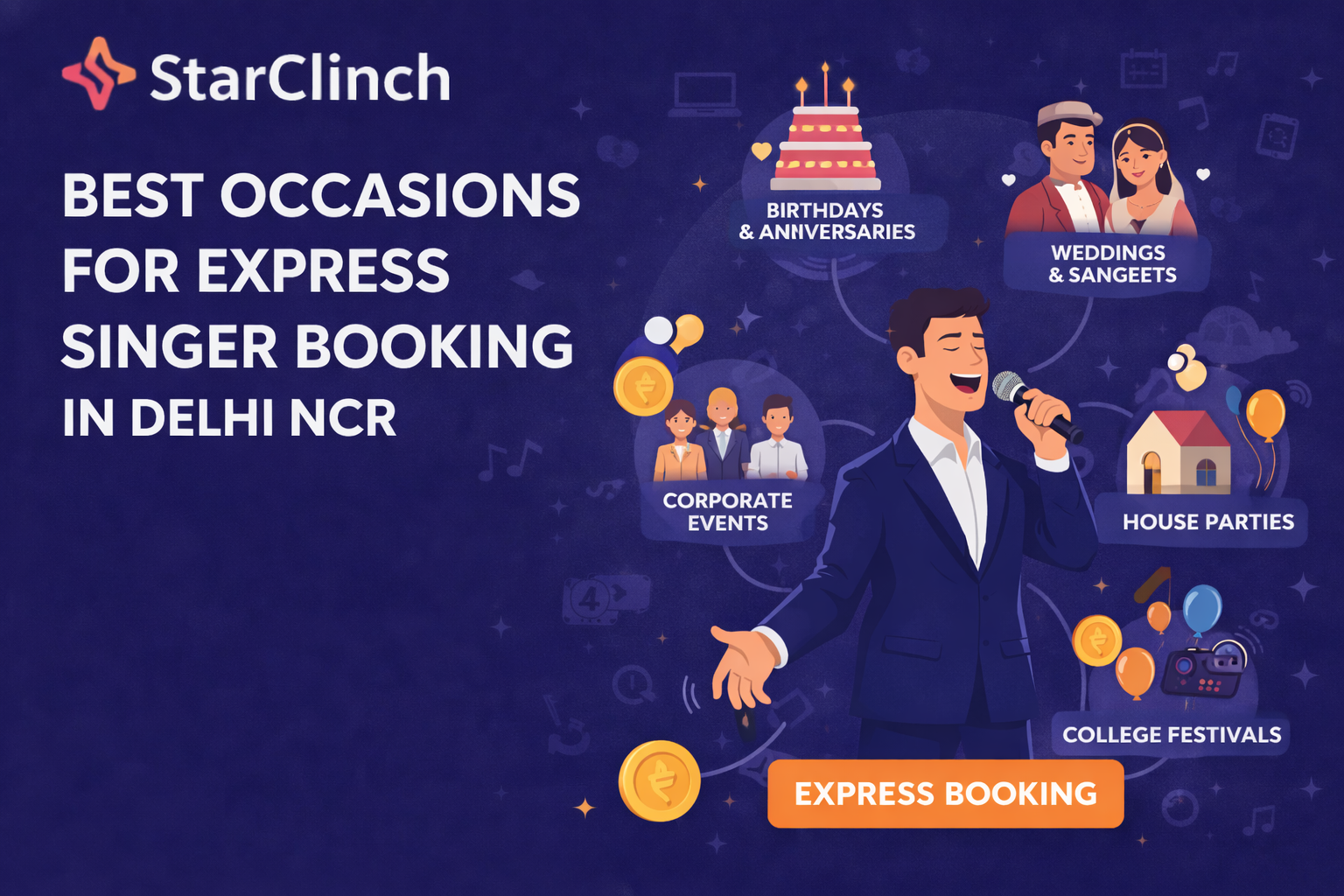 Best Occasions for Instant Singer Booking in Delhi NCR