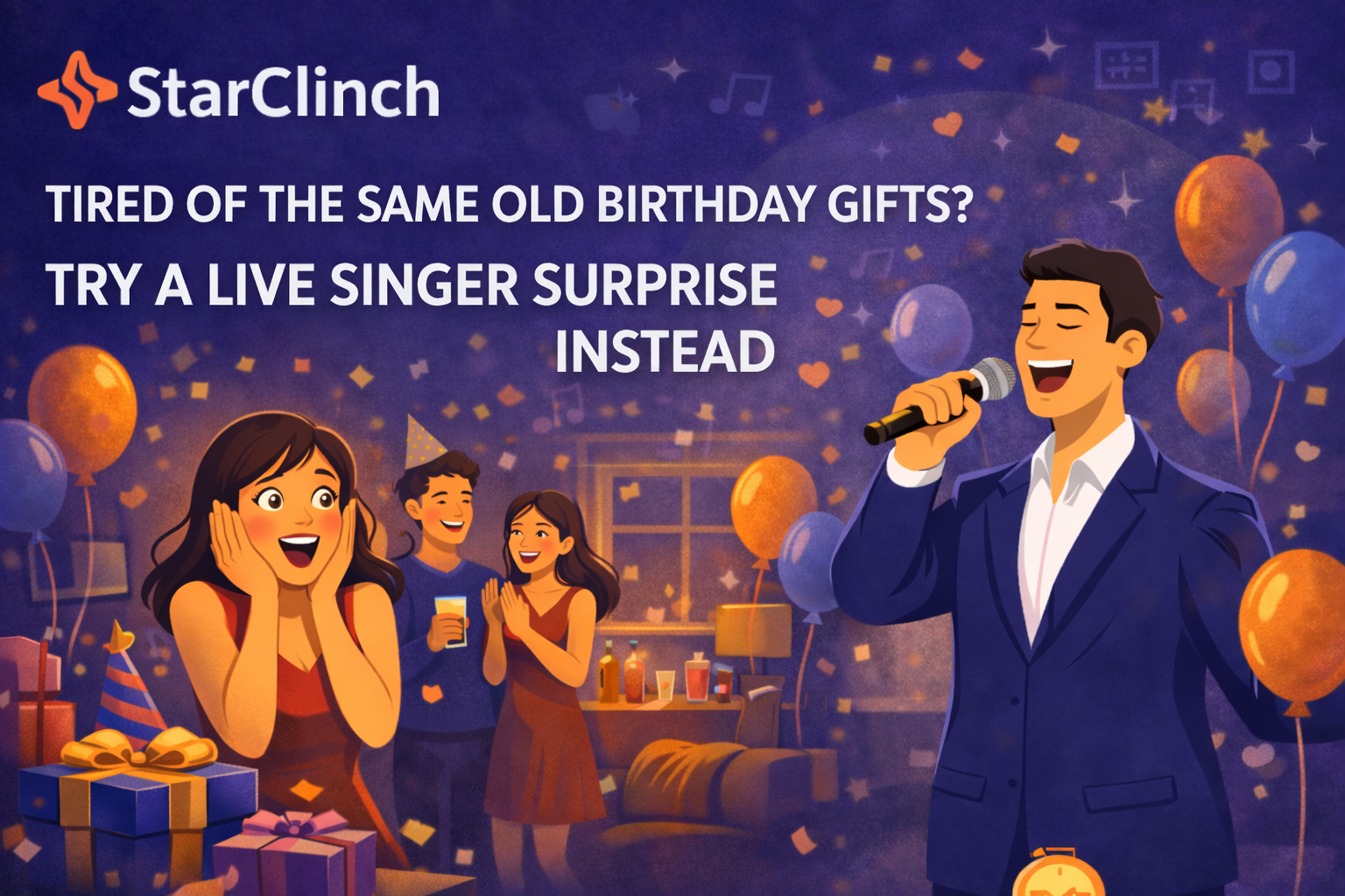 Tired of the Same Old Birthday Gifts? Try a Live Singer Surprise Instead
