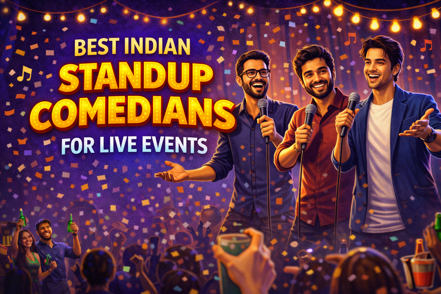 Best Indian Standup Comedians for Live Events