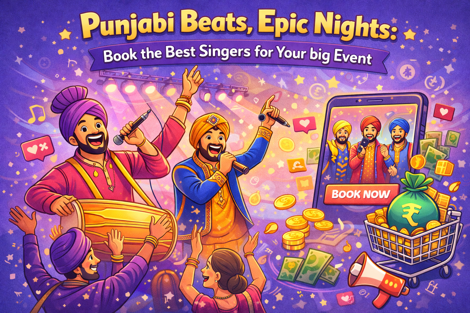 Punjabi Beats, Epic Nights: Book the Best Singers for Your big Event