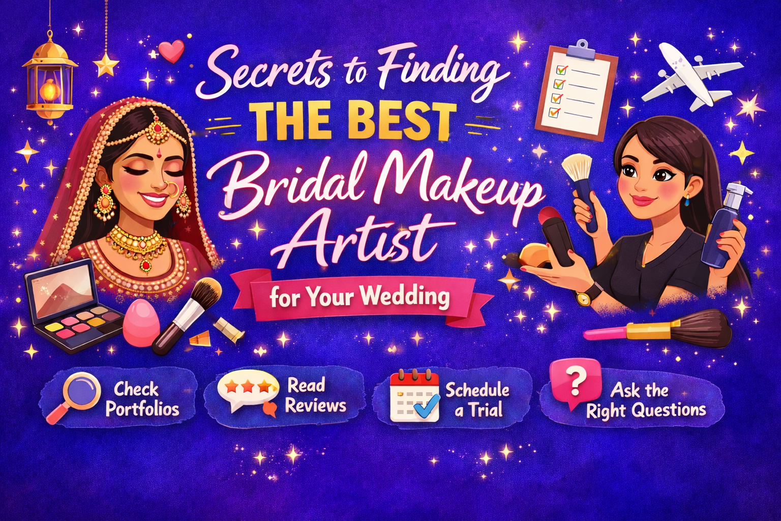 Secrets to Finding the Best Bridal Makeup Artist for Your Wedding