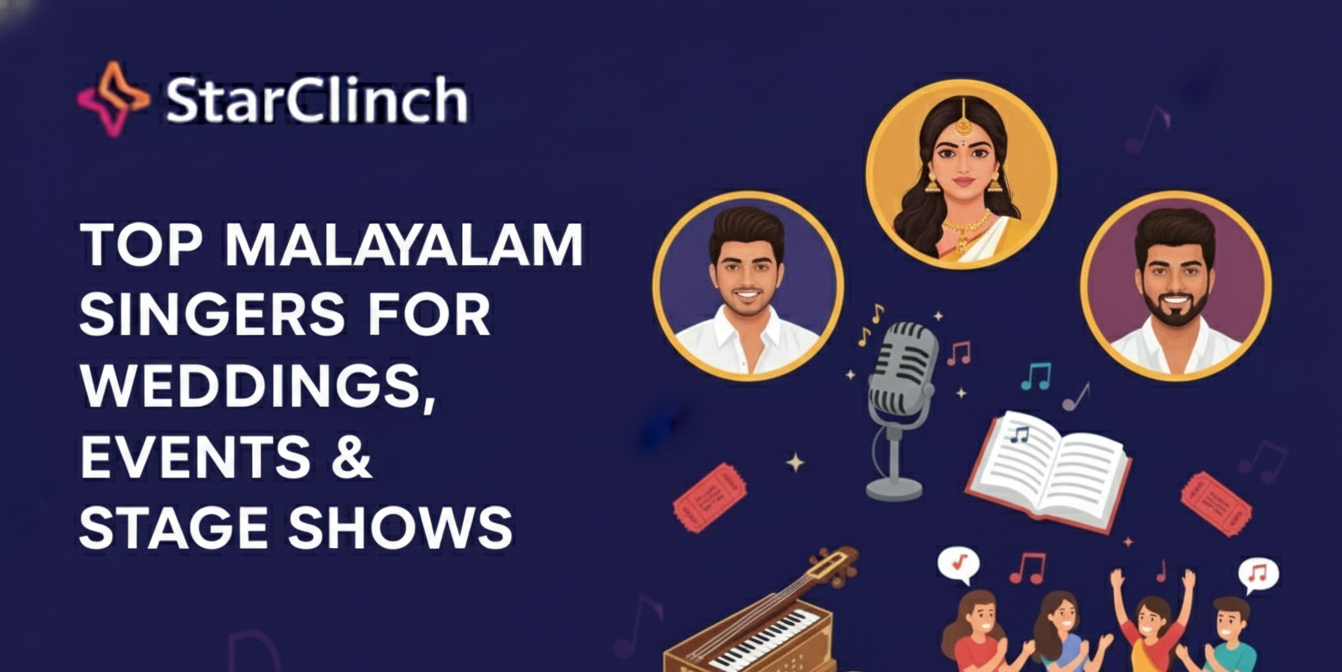 Top Malayalam Singers for Weddings, Events & Stage Shows