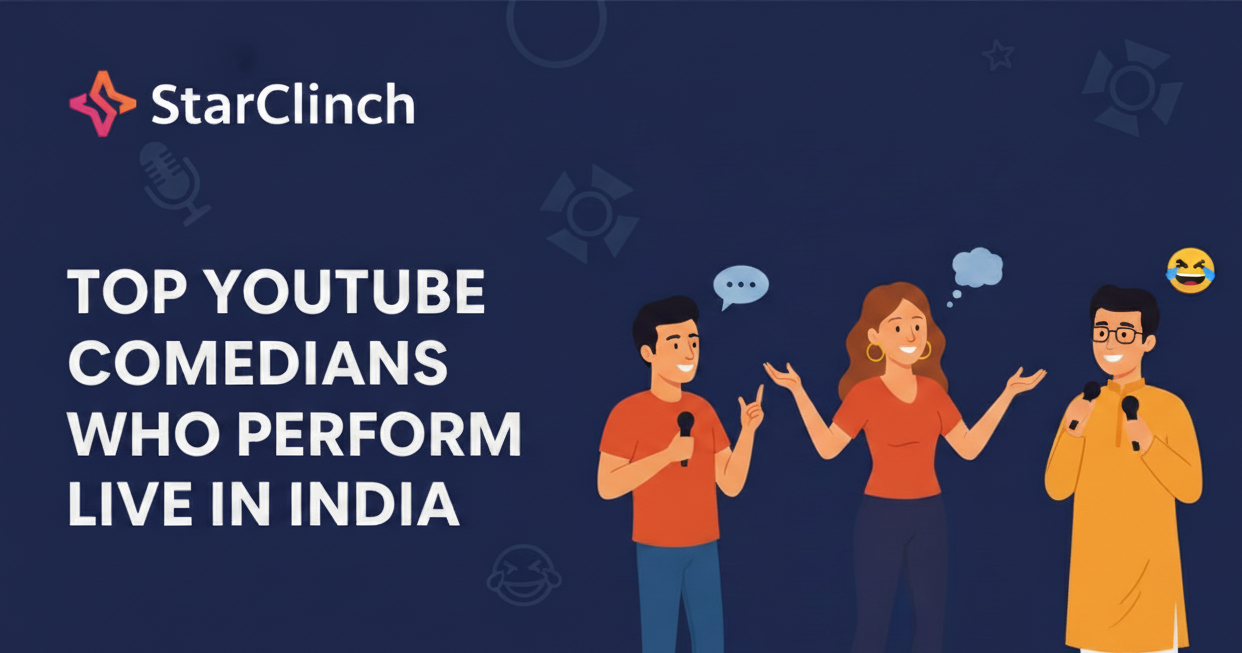 Top YouTube Comedians Who Perform Live in India