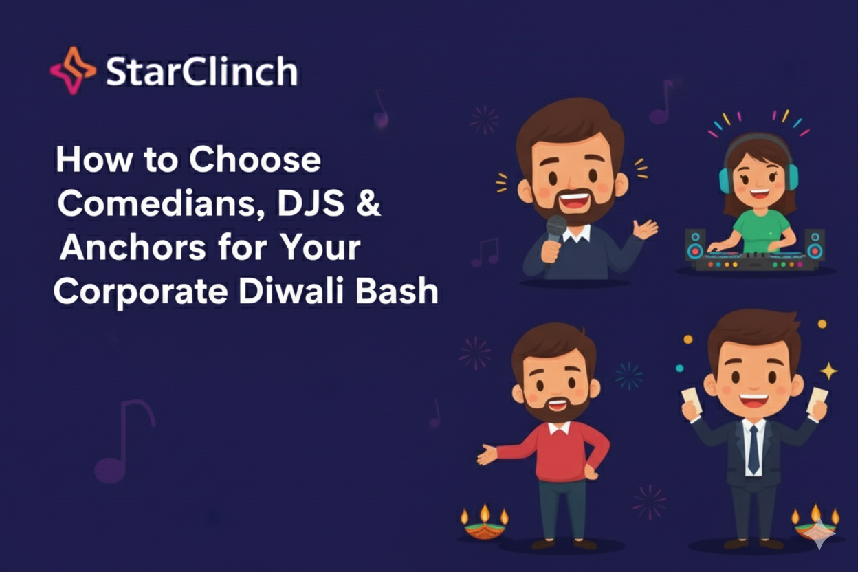 How to Choose Comedians, DJs & Anchors for Your Corporate Diwali Bash