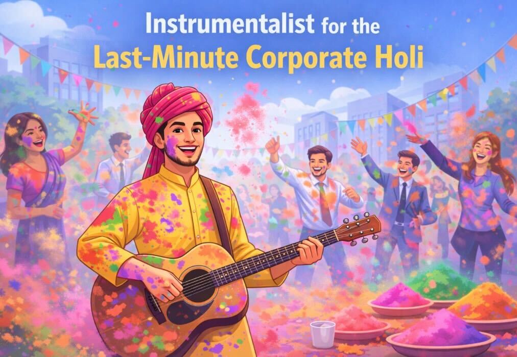 How to Book an Instrumentalist for Your Last-Minute Corporate Holi Plans: A Stress-Free Guide to Colorful Corporate Fun
