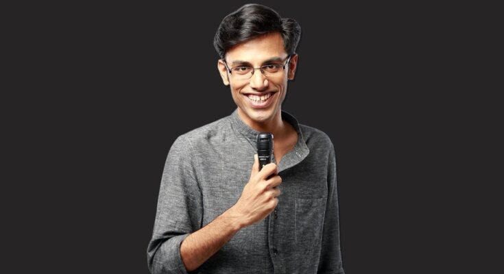 biswa kalyan rath doing standup comedy