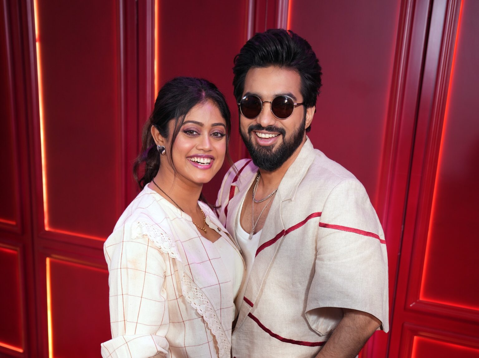 sachet-parampara posing for the image together