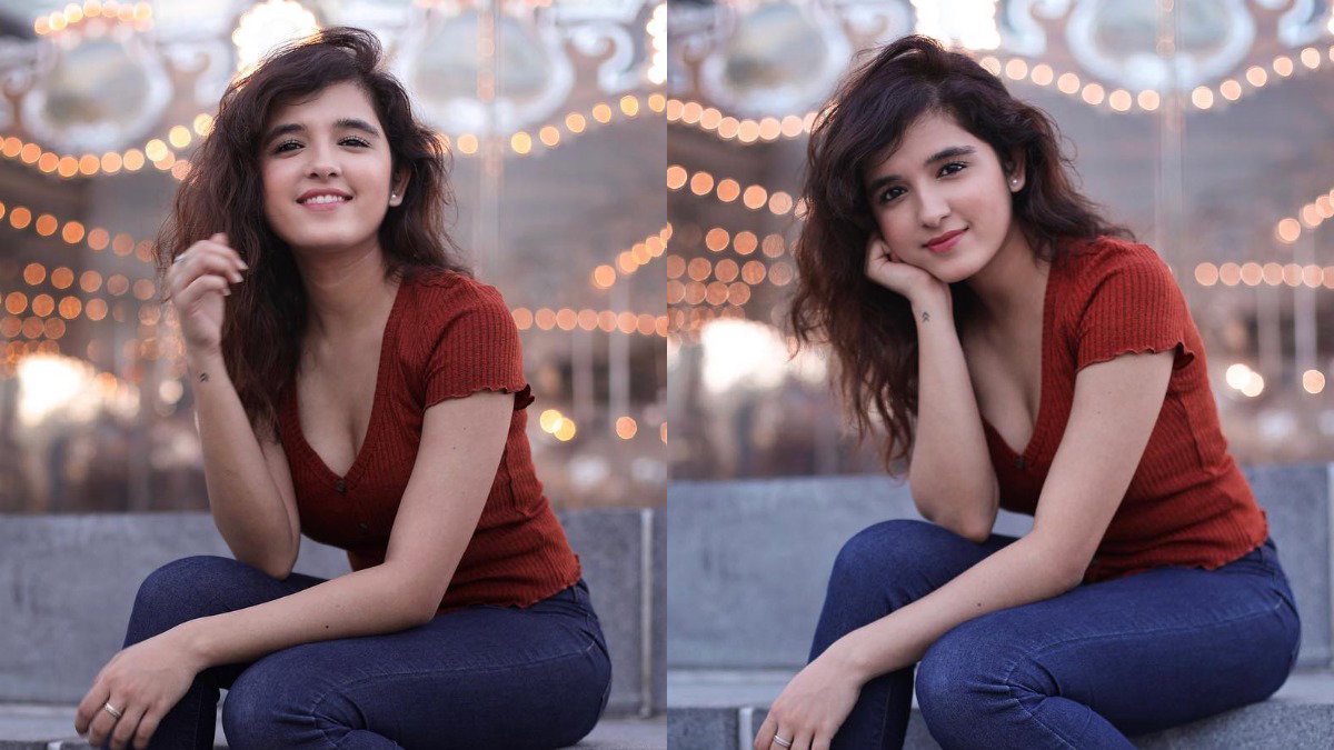 Shirly posing for the image.